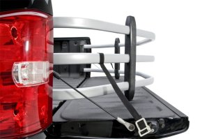 Chevrolet Silverado Truck Bed Tailgate Extender - AMP Research - BedXtender HD Sport - Silver - `07-`17